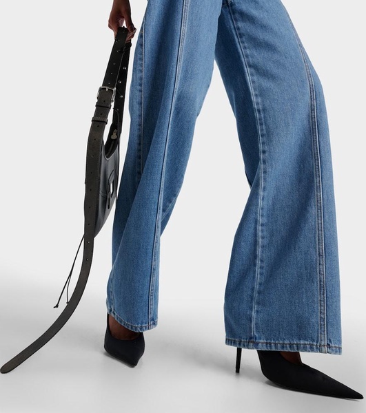 Moon high-rise flared jeans