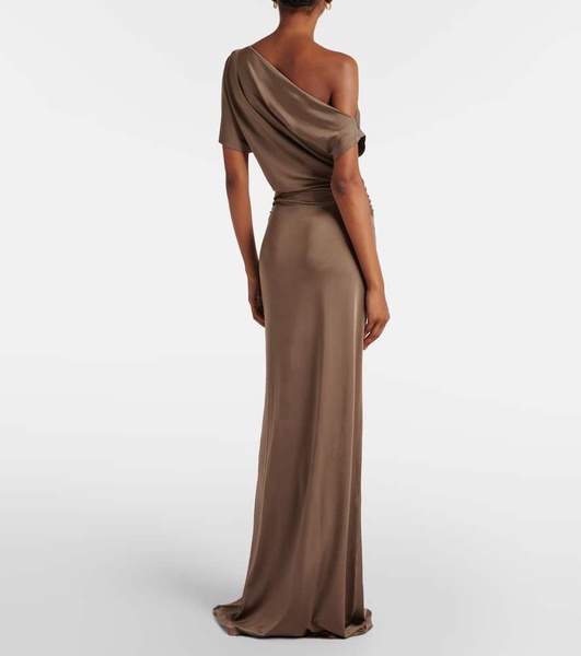 Inez draped gown