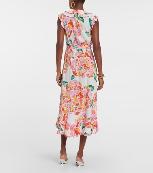 Aude floral midi dress