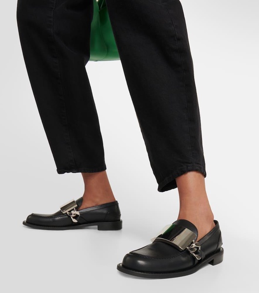 Gourmet Chain leather loafers