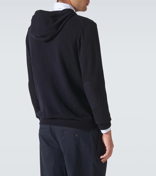 Wool and cashmere hoodie