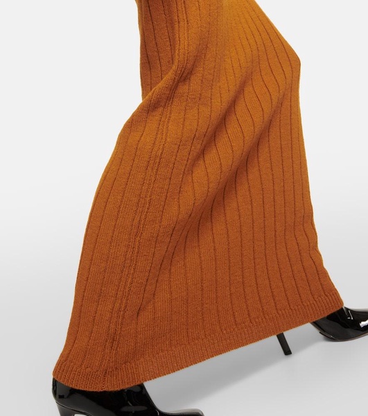 Teagan cable-knit wool maxi dress