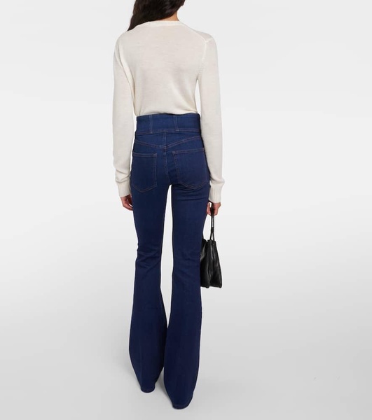 Beverly high-rise flared jeans