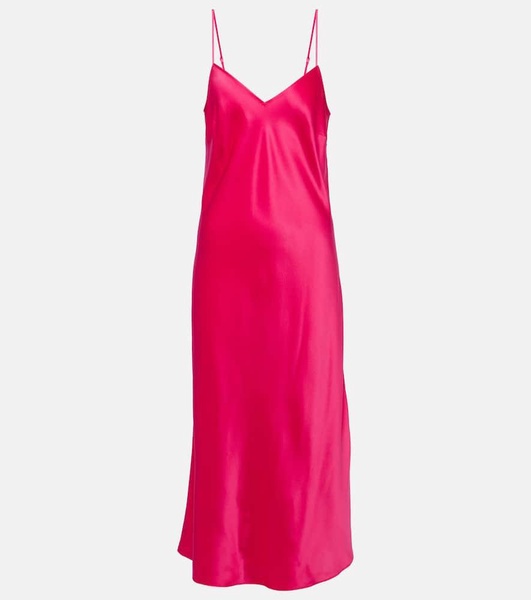 Silk satin slip dress