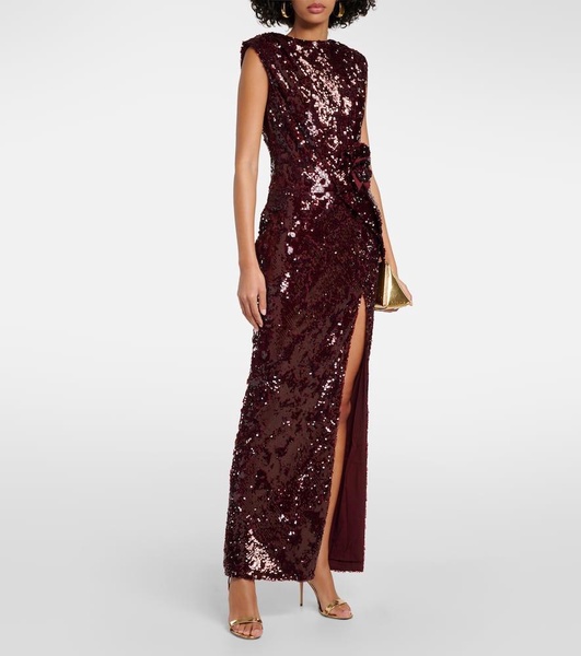 Sequined maxi dress