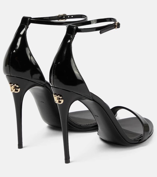 Patent leather sandals