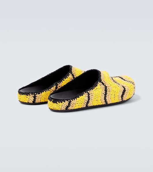 x No Vacancy Inn woven mules