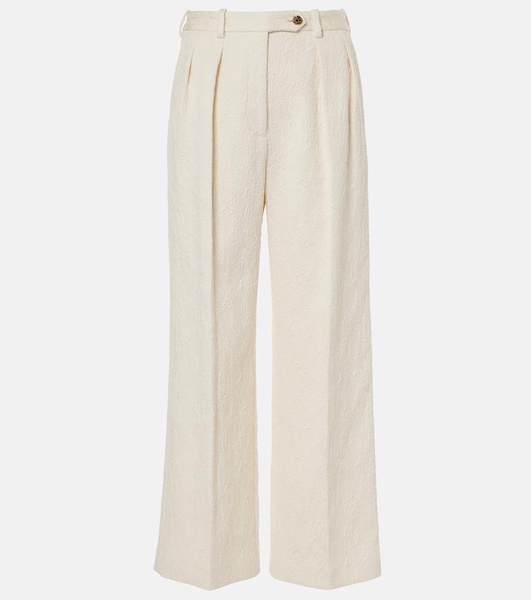 Bart quilted cotton-blend wide-leg pants