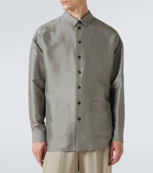 Silk overshirt