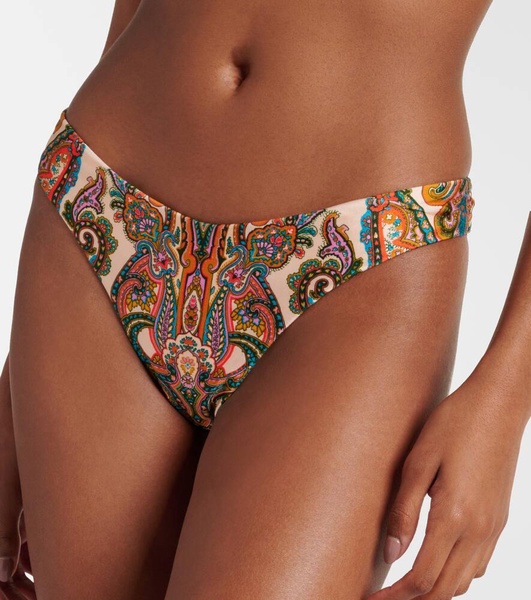 Ottie paisley ring-detail bikini