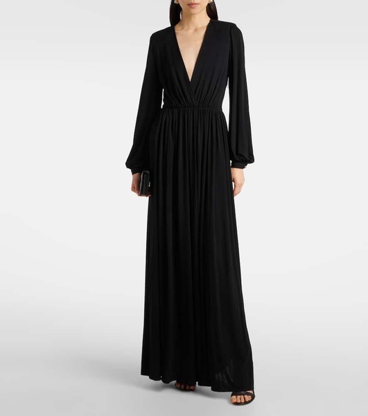 Bianca gathered jersey maxi dress