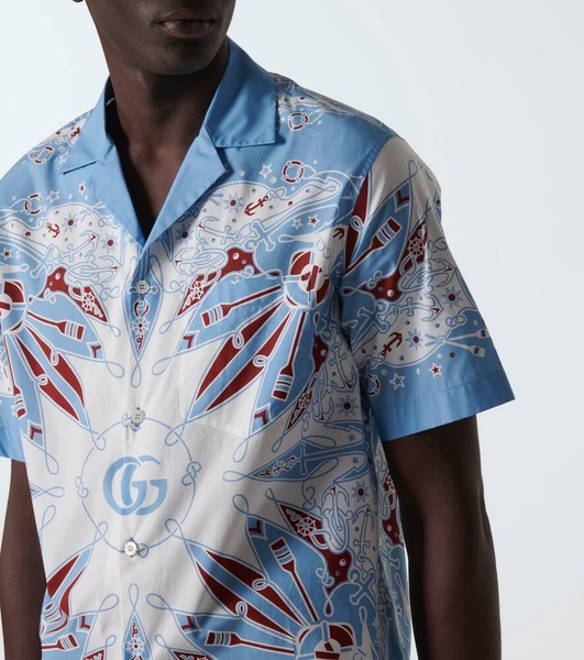 Gucci Bandana cotton bowling shirt