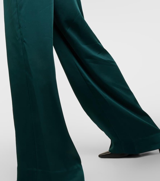 Kyra satin wide-leg pants