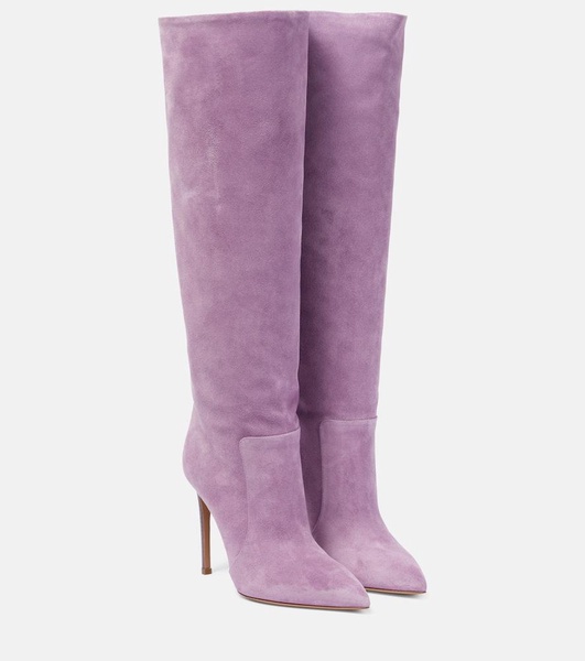 105 suede knee-high boots