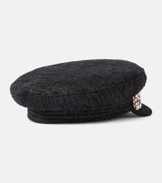 Tweed newsboy cap