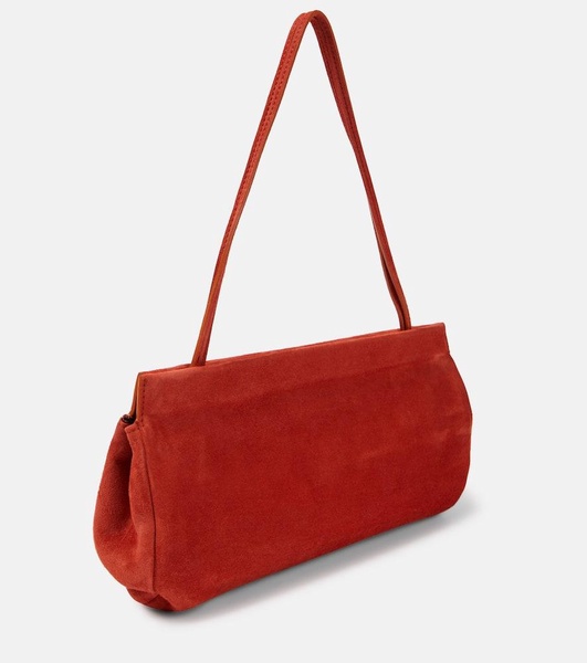 Abby Small suede shoulder bag