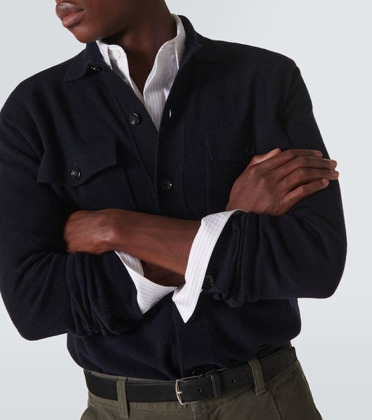 Wool and cashmere overshirt