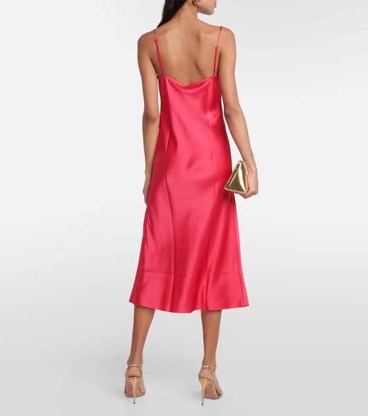 Silk satin slip dress