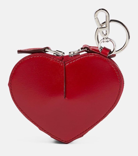 The mini leather heart corner purse