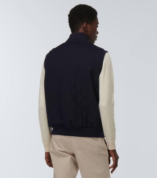 Carry reversible cashmere vest