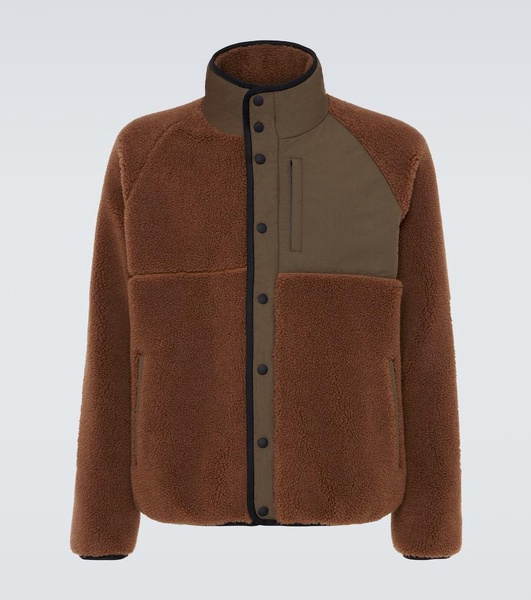 Cashmere and silk fleece jacket