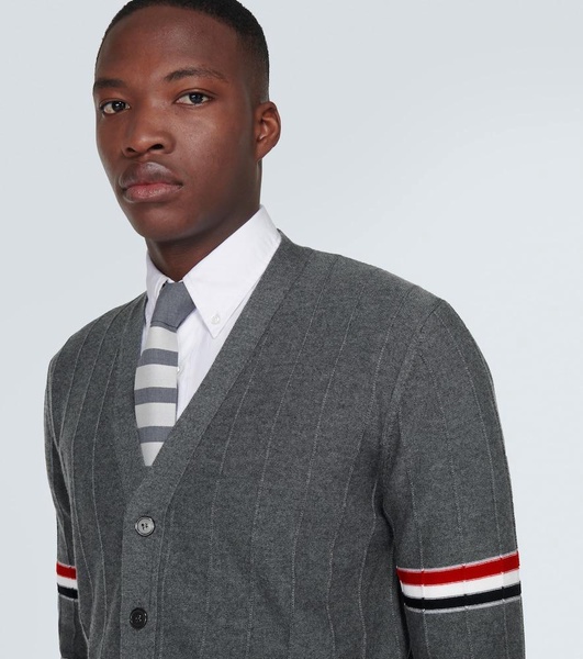 RWB Stripe virgin wool cardigan