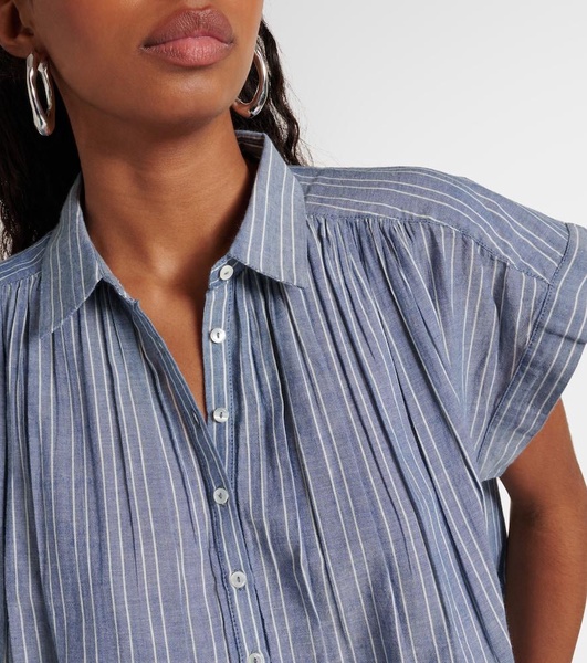 Normandy striped cotton blouse