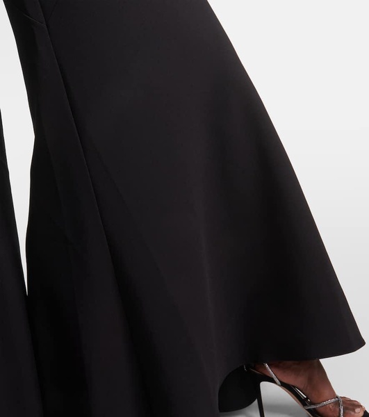 Lilien caped crepe gown