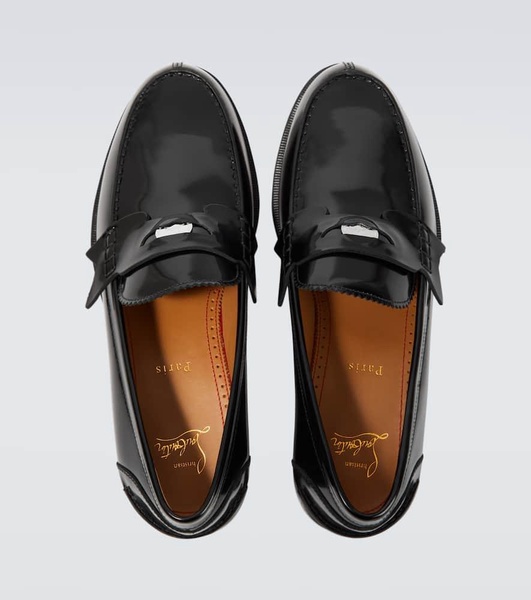 Penny leather loafers