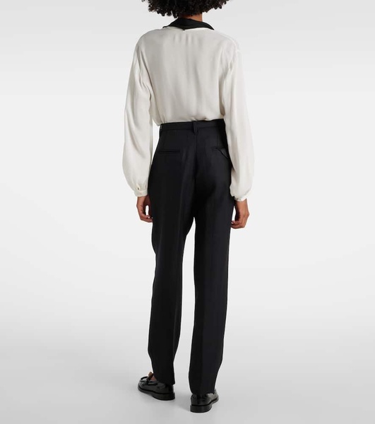 Modern Sophistication pinstripe wool pants