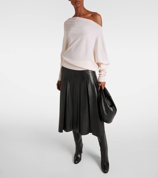 Grainge off-shoulder cashmere sweater