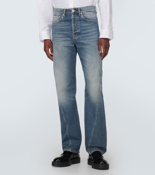 Twisted straight jeans