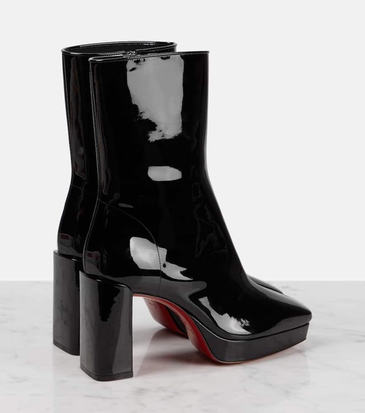 Alleo 90 patent leather ankle boots