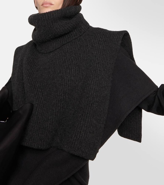 Emmit ribbed-knit cashmere collar