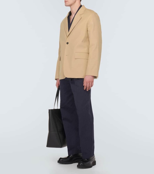 Deconstructed cotton-blend blazer