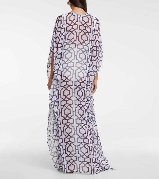 Roxanne printed chiffon kaftan