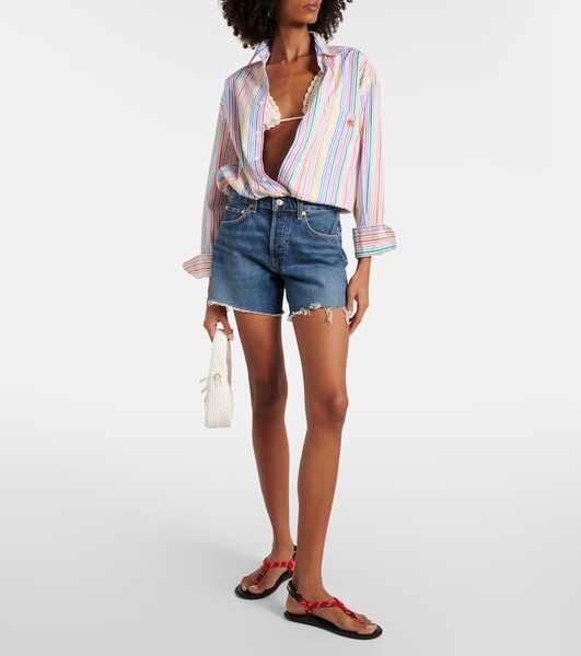 Annabelle high-rise denim shorts