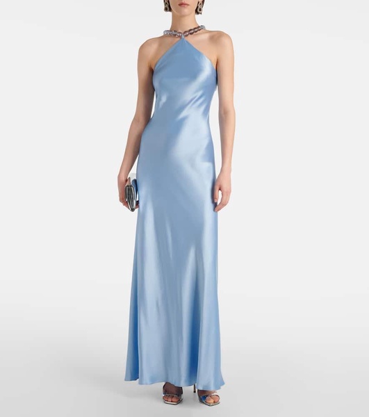 Cadence beaded satin gown