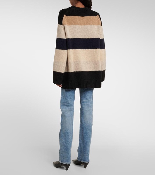 Jade striped cashmere sweater