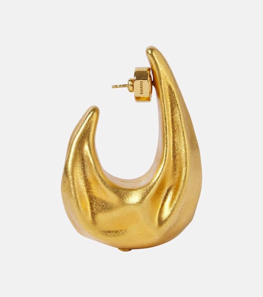 Olivia Medium gold-plated hoop earrings