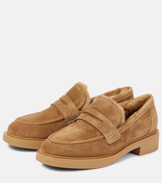 Harris suede penny loafers