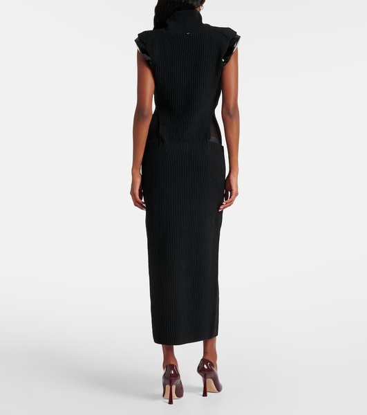 Arabba wool and cashmere midi dress