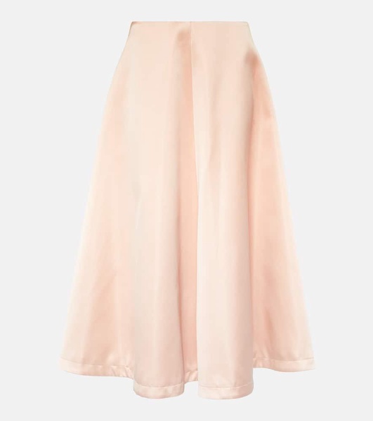 Varda satin midi skirt