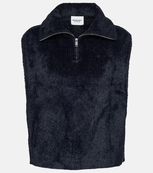 Milie high-neck sweater vest