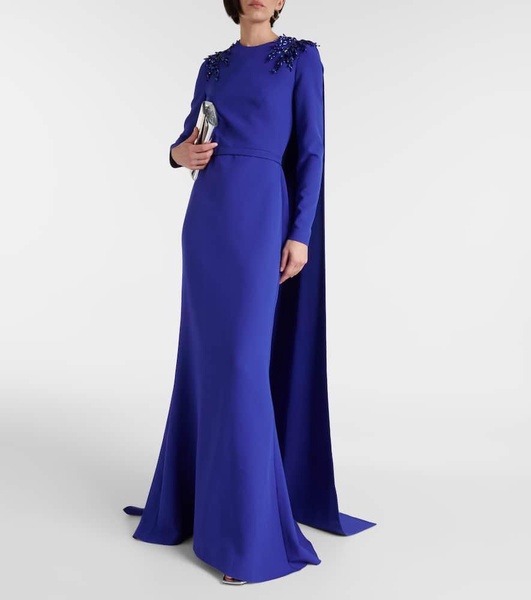 Ginevra embellished caped gown