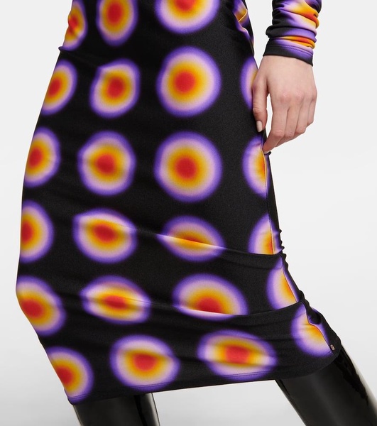 Gestro printed midi skirt