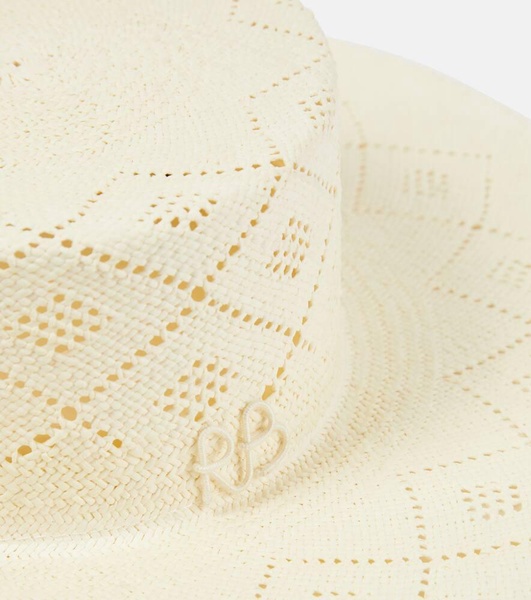 Cutout straw hat