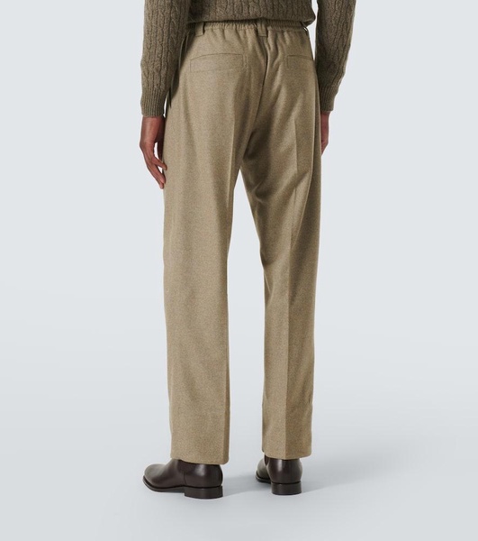 Reinga wool and cashmere straight pants