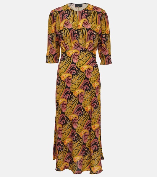 Paisley midi dress