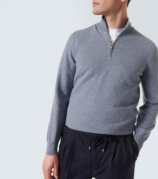 Cashmere half-zip sweater 